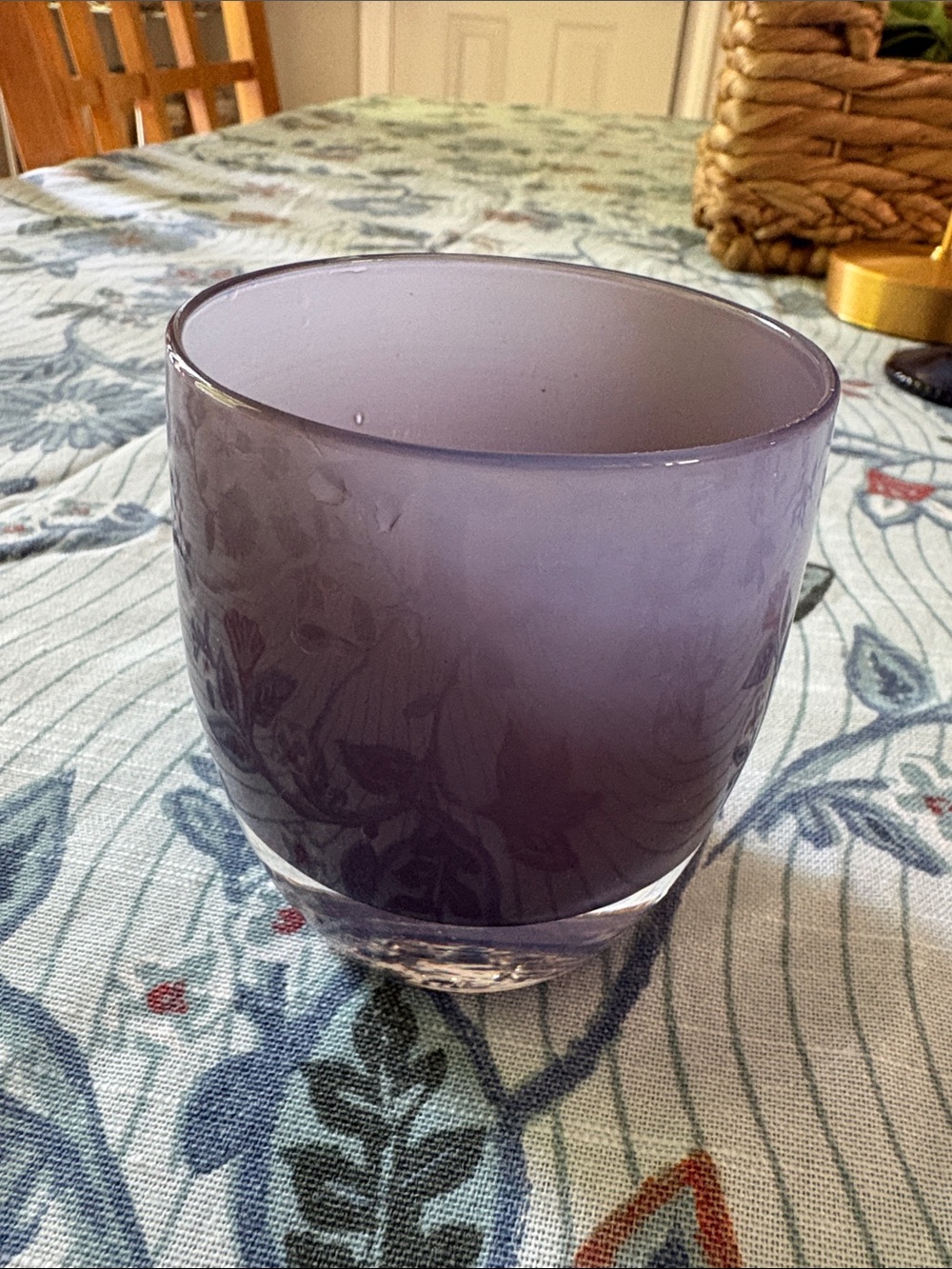 Glassybaby Twilight votive.